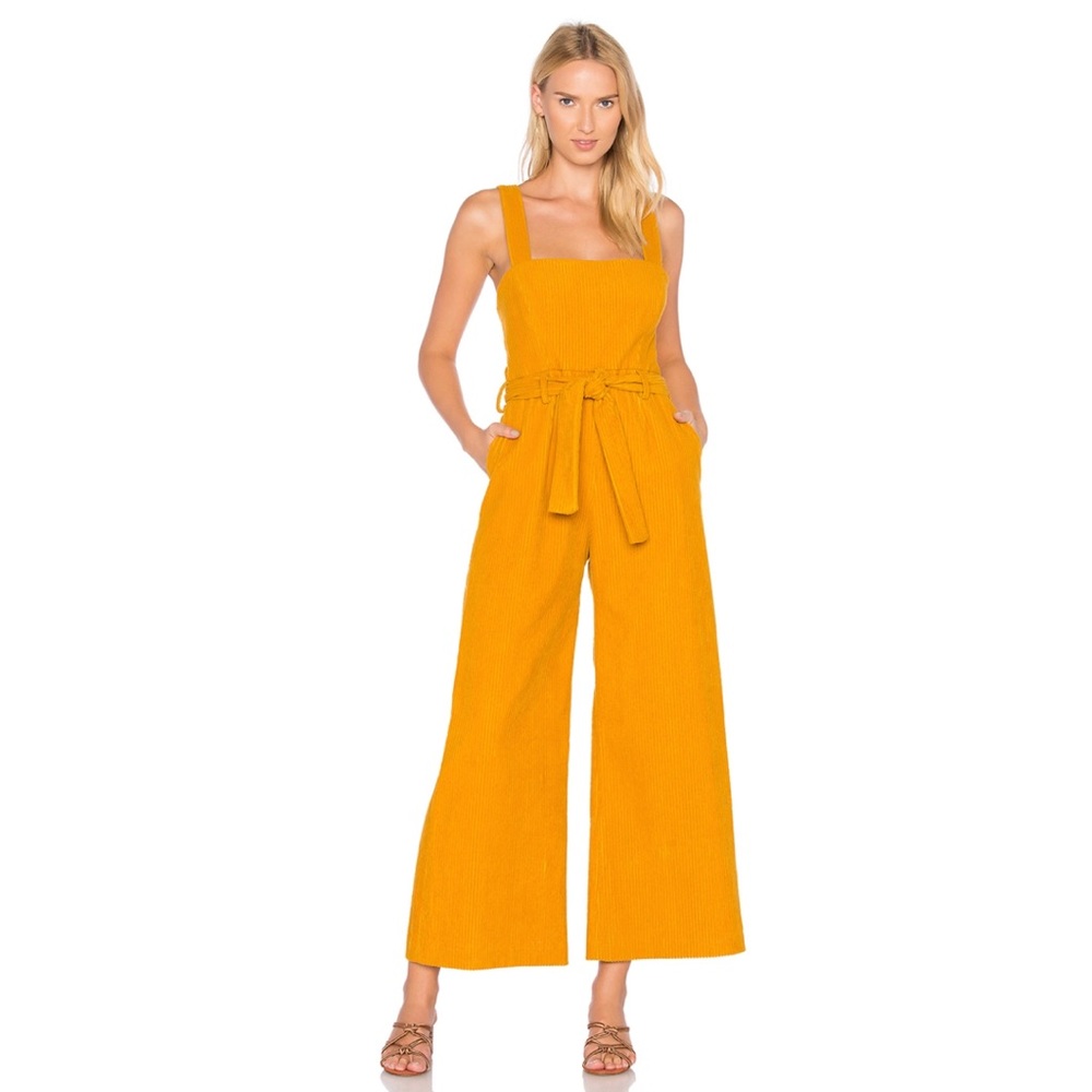 REPOSH Mara Hoffman Idola Jumpsuit in Mustard (fits a size 2)